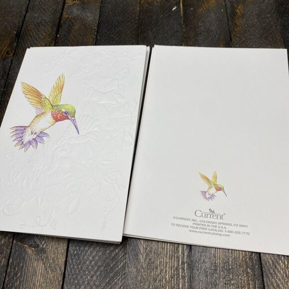 Current Inc Lot Of 10 Blank Hummingbird Greeting Cards - Picture 2 of 5